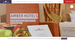 Desktop Screenshot of amber-hotels.de