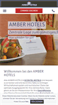 Mobile Screenshot of amber-hotels.de