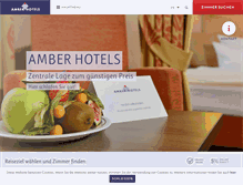 Tablet Screenshot of amber-hotels.de